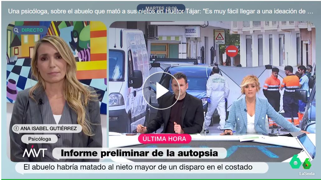 Una psicóloga, sobre el abuelo que mató a sus nietos en Huétor Tájar: “Es muy fácil llegar a una ideación de hacerte daño a ti mismo”