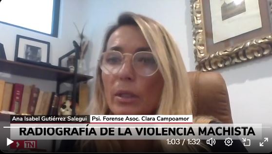 Declaraciones para Informativos Tele Madrid sobre Violencia de Género